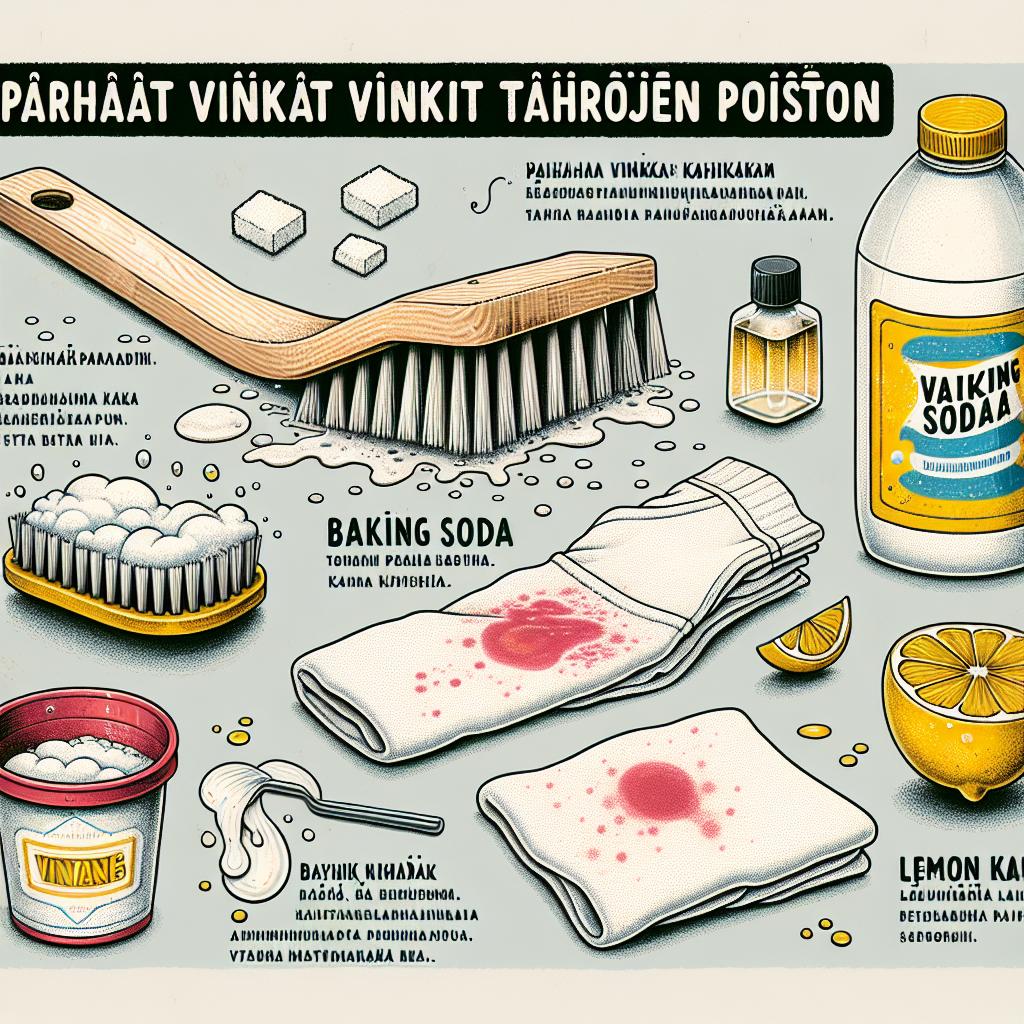 Parhaat vinkit tahrojen poistoon